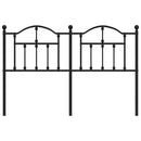 udskiftningsgavl 135 cm metal sort
