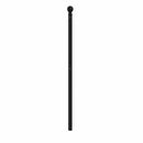 udskiftningsgavl 135 cm metal sort