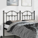 udskiftningsgavl 135 cm metal sort