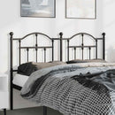udskiftningsgavl 150 cm metal sort