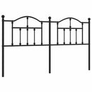 udskiftningsgavl 160 cm metal sort