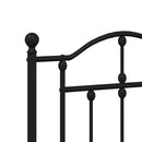 udskiftningsgavl 160 cm metal sort