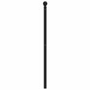 udskiftningsgavl 193 cm metal sort