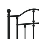 udskiftningsgavl 193 cm metal sort