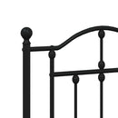 udskiftningsgavl 200 cm metal sort