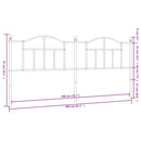 udskiftningsgavl 200 cm metal sort
