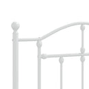 sengeramme med sengegavl 90x190 cm metal hvid