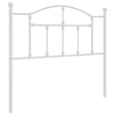 udskiftningsgavl 100 cm metal hvid