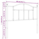 udskiftningsgavl 100 cm metal hvid