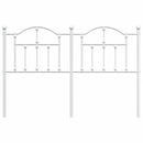 udskiftningsgavl 135 cm metal hvid