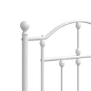 udskiftningsgavl 135 cm metal hvid