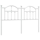 udskiftningsgavl 150 cm metal hvid