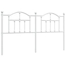 udskiftningsgavl 180 cm metal hvid