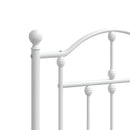 udskiftningsgavl 180 cm metal hvid