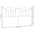 udskiftningsgavl 180 cm metal hvid
