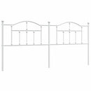 udskiftningsgavl 193 cm metal hvid