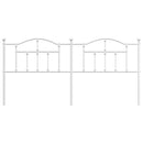 udskiftningsgavl 193 cm metal hvid