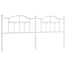 udskiftningsgavl 200 cm metal hvid