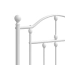udskiftningsgavl 200 cm metal hvid
