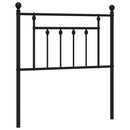 udskiftningsgavl 80 cm metal sort