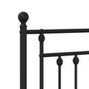 udskiftningsgavl 80 cm metal sort