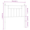 udskiftningsgavl 80 cm metal sort