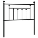 udskiftningsgavl 90 cm metal sort