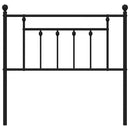 udskiftningsgavl 90 cm metal sort