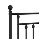 udskiftningsgavl 90 cm metal sort