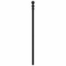 udskiftningsgavl 100 cm metal sort