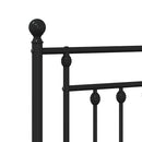 udskiftningsgavl 100 cm metal sort