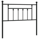 udskiftningsgavl 107 cm metal sort