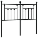 udskiftningsgavl 120 cm metal sort