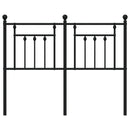 udskiftningsgavl 120 cm metal sort
