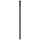 udskiftningsgavl 120 cm metal sort