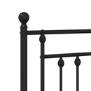 udskiftningsgavl 120 cm metal sort