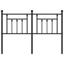 udskiftningsgavl 135 cm metal sort