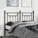 udskiftningsgavl 135 cm metal sort