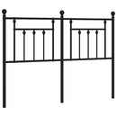 udskiftningsgavl 140 cm metal sort