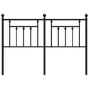 udskiftningsgavl 150 cm metal sort