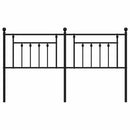 udskiftningsgavl 160 cm metal sort
