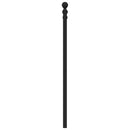 udskiftningsgavl 193 cm metal sort