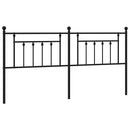 udskiftningsgavl 200 cm metal sort