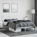 sengeramme med sengegavl 120x190 cm metal hvid