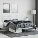sengeramme med sengegavl 120x190 cm metal hvid