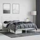 sengeramme med sengegavl 140x190 cm metal hvid