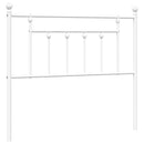 udskiftningsgavl 107 cm metal hvid