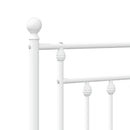 udskiftningsgavl 107 cm metal hvid
