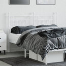 udskiftningsgavl 140 cm metal hvid