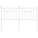 udskiftningsgavl 140 cm metal hvid